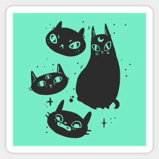 Cats. Just Some Weird Cats. Sticker